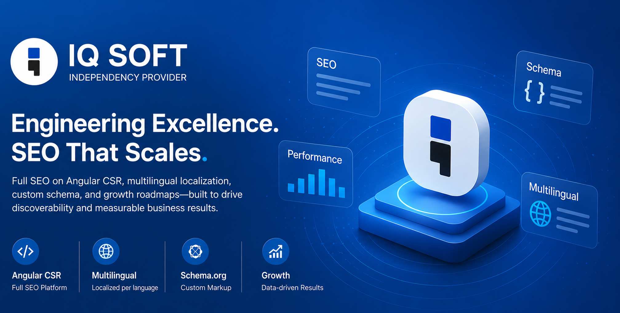 IQsoft LLC Armenia Angular CSR SEO platform multilingual schema case study
